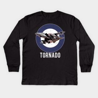 Panavia Tornado Jet Fighter Aircraft RAF Airplane Plane UK Kids Long Sleeve T-Shirt